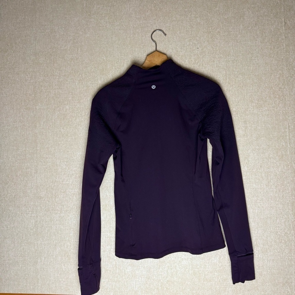 LuLulemon Toasty Tech 1/2 Zip with Embroidery Size 6 - Picture 3 of 7